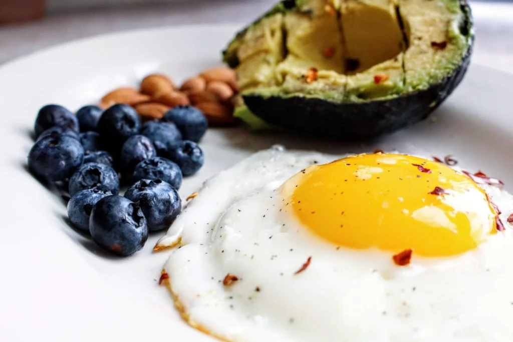macro split — healthy meal prep with portioned protein, carbs, and fat for fitness goals